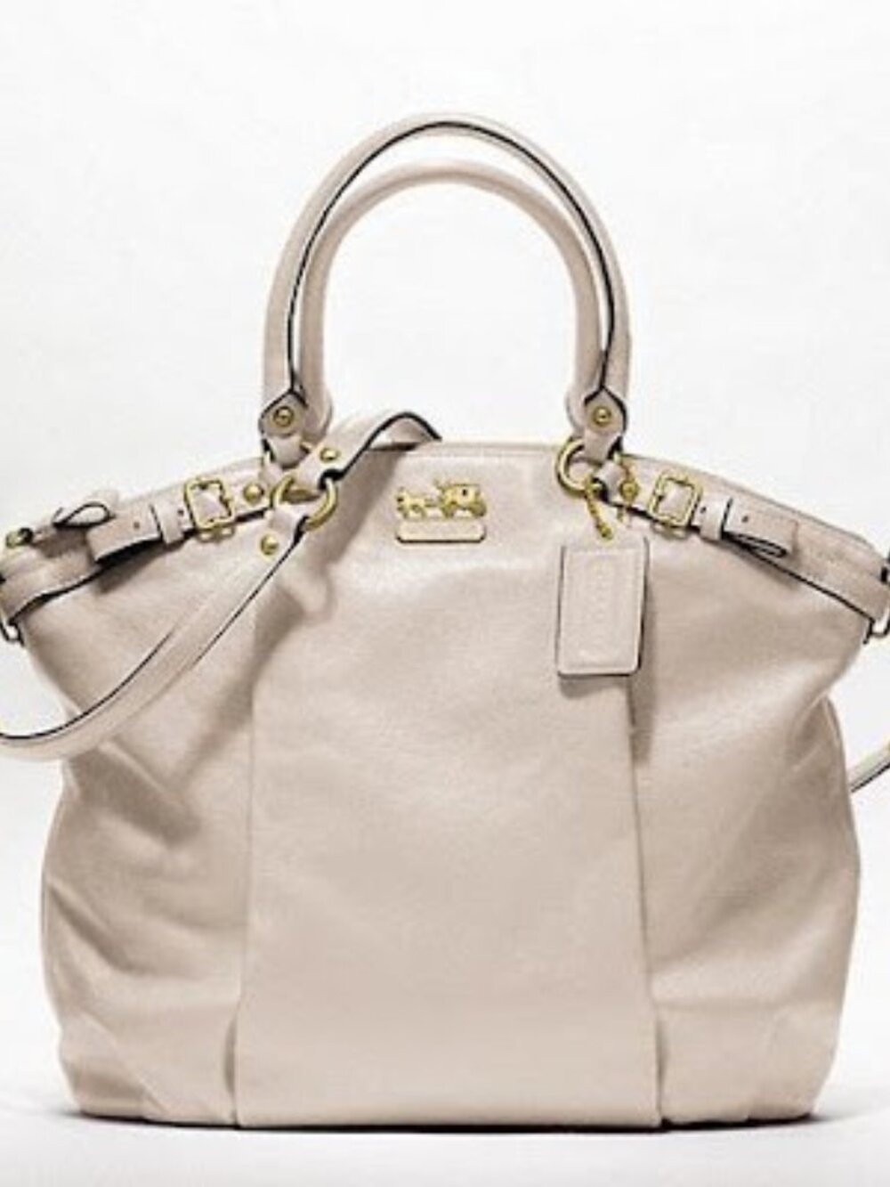 Like New Coach Madison Leather Lindsey Shoulder Bag Purse
